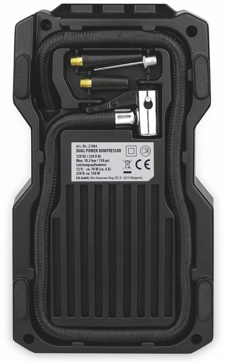 Eufab Kompressor Dual 12/230 V 8,3 bar Auto KFZ Druckluft