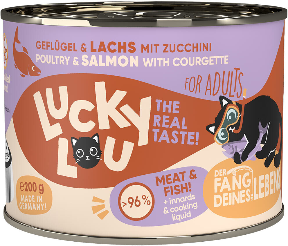Lucky Lou Lifestage Adult weat cats food poultry & salmon