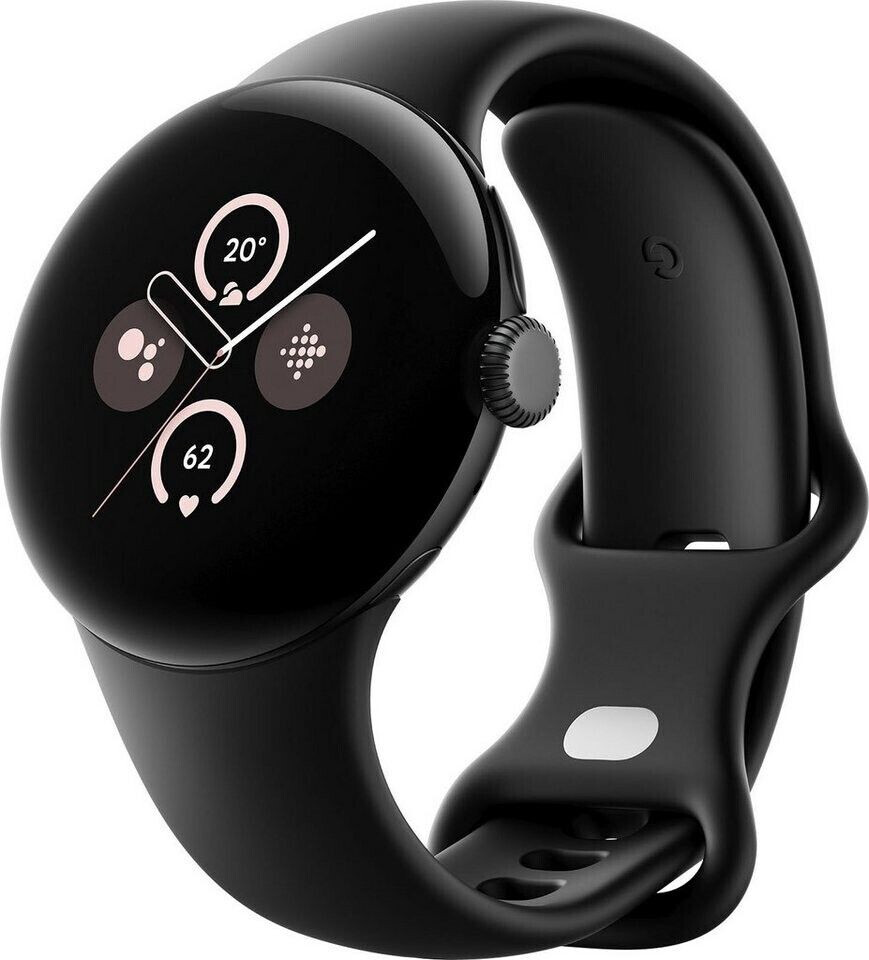 Google Pixel Watch 2 4G noir mat/bracelet sport noir volcanique