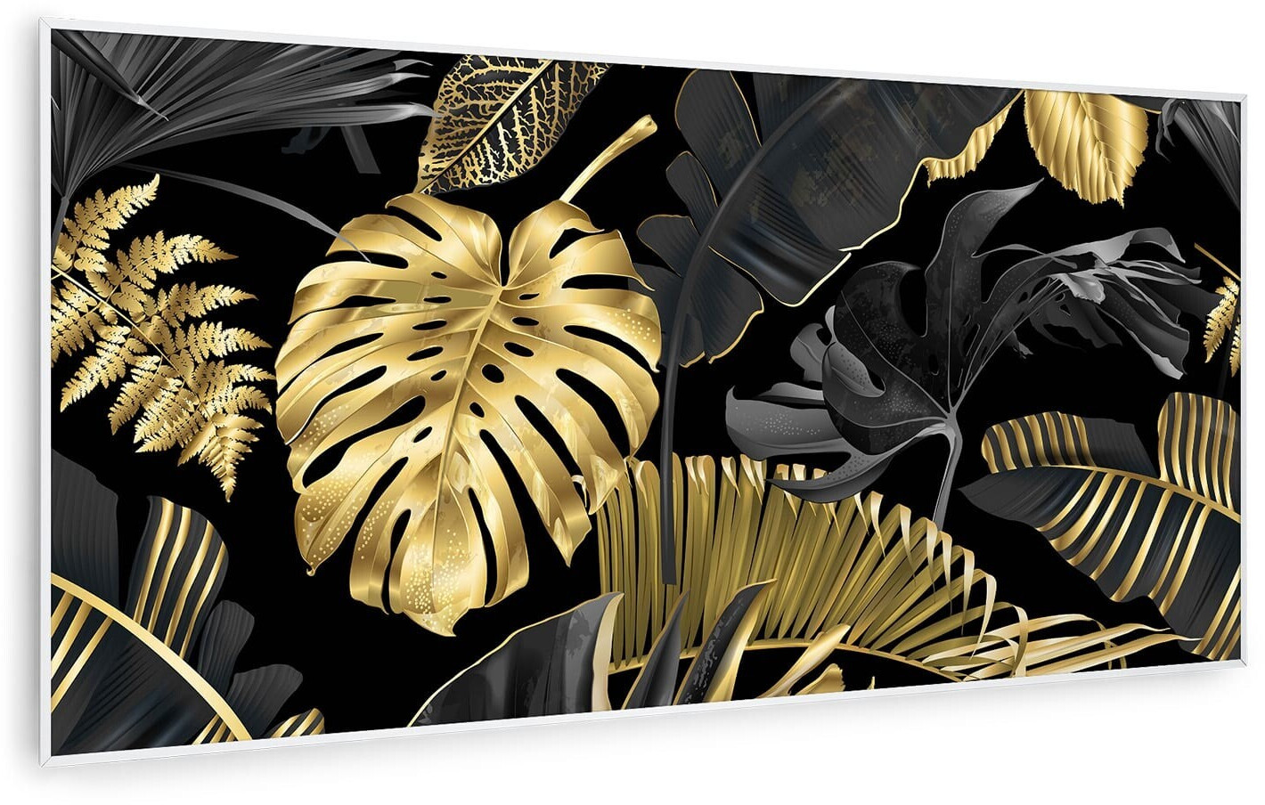 Klarstein Wonderwall Air Art Smart Feuille (noir) 120 x 60 cm
