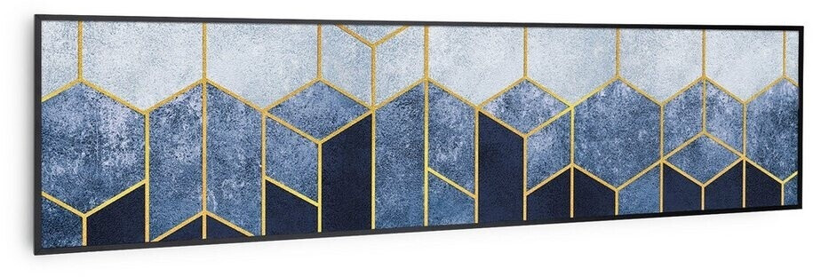 Klarstein Wonderwall Air Art Smart Ligne bleue (noir) 120 x 30 cm