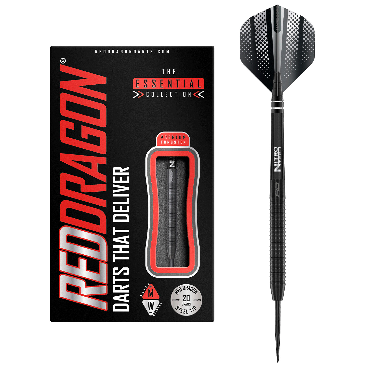 Red Dragon Razor Edge Black 20 Gramm Dartpfeile Tungsten Profi Steel Darts  mit Flights und Schäfte ab 42,85 €