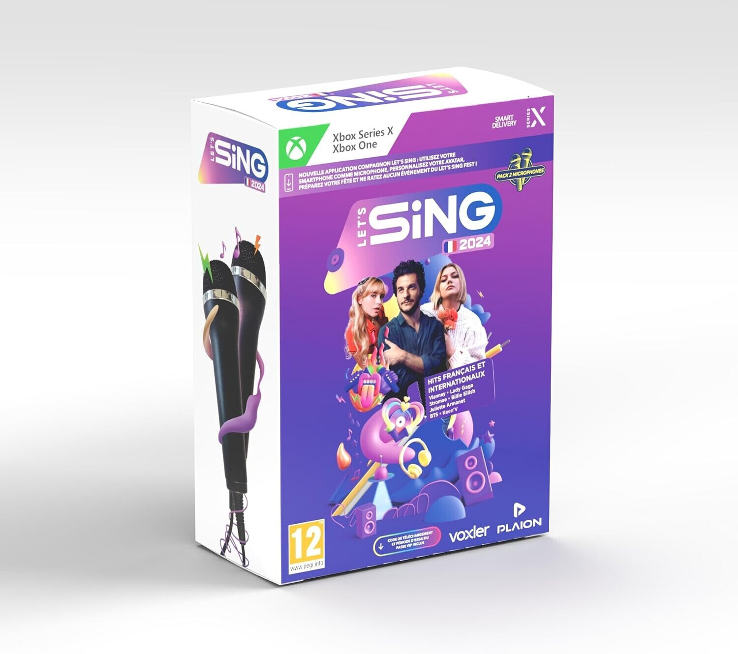 Let's Sing 2024 Hits Francais et Internationaux + 2 Microphones (Xbox One/Xbox Series X)