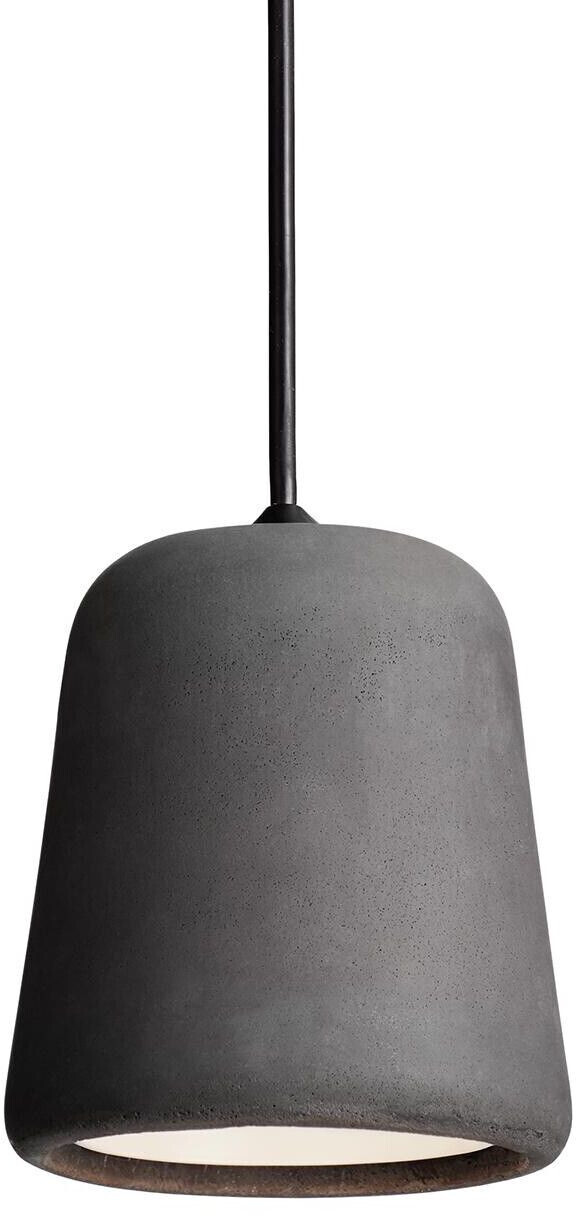 New Works bell shaped pendant lamp 13x14x13 cm Dark Grey/Concrete (20117)