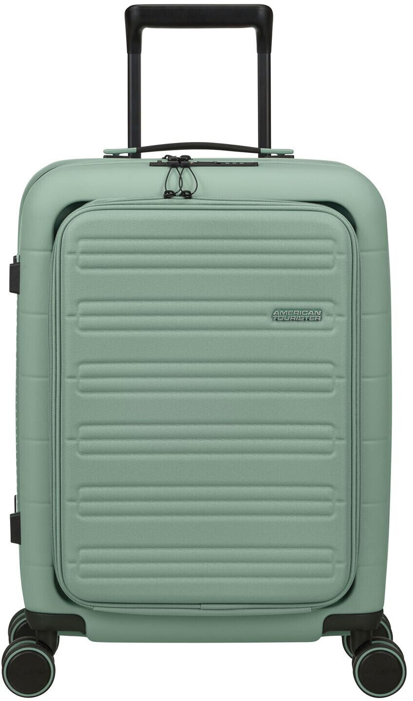 American Tourister Novastream 4 Wheel Trolley + Laptop Pocket 55 cm nomad green
