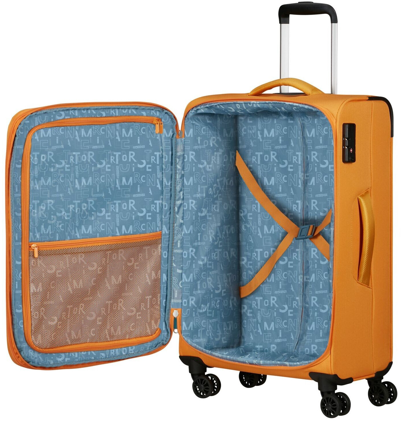 American Tourister Pulsonic 4 Rollen Trolley 68 cm 146517 sunset yellow ab 118 95 Preisvergleich bei idealo