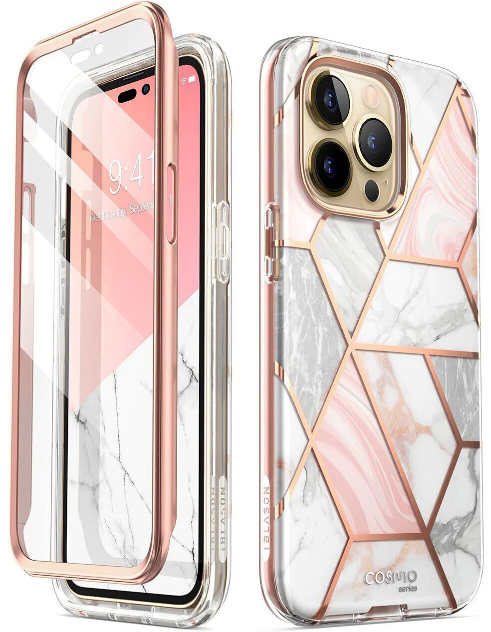 Supcase i-Blason Cosmo SP for iPhone 14 Pro Max Marmor-rosa