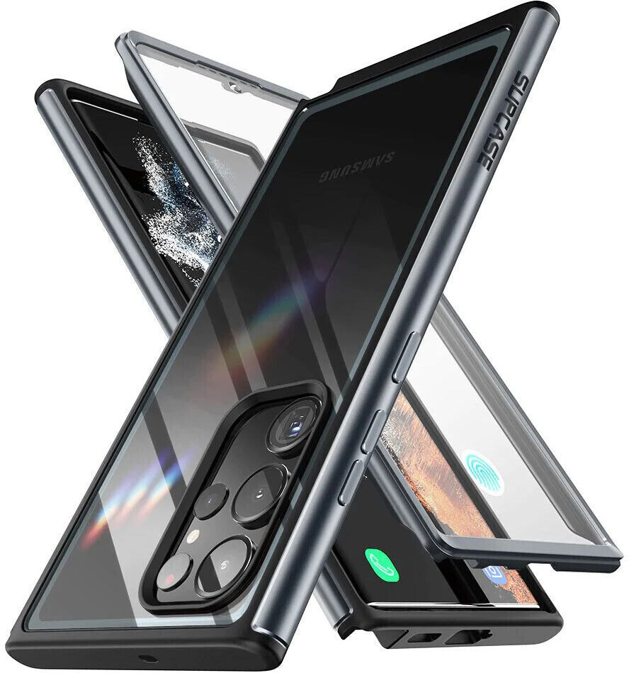 Photos - Case SUPCASE UB Edge XT SP for Galaxy S23 Ultra 5G Transparent-Black 