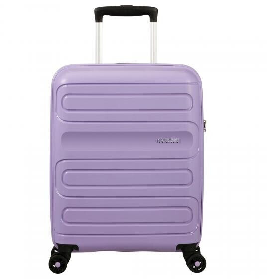 American tourister purple carry on sales