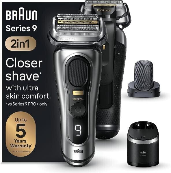 Braun 9280 CC Series 9 Rasierer + gratis dazu 5 Reinigungskartuschen (im  Wert von 27,99 Euro)