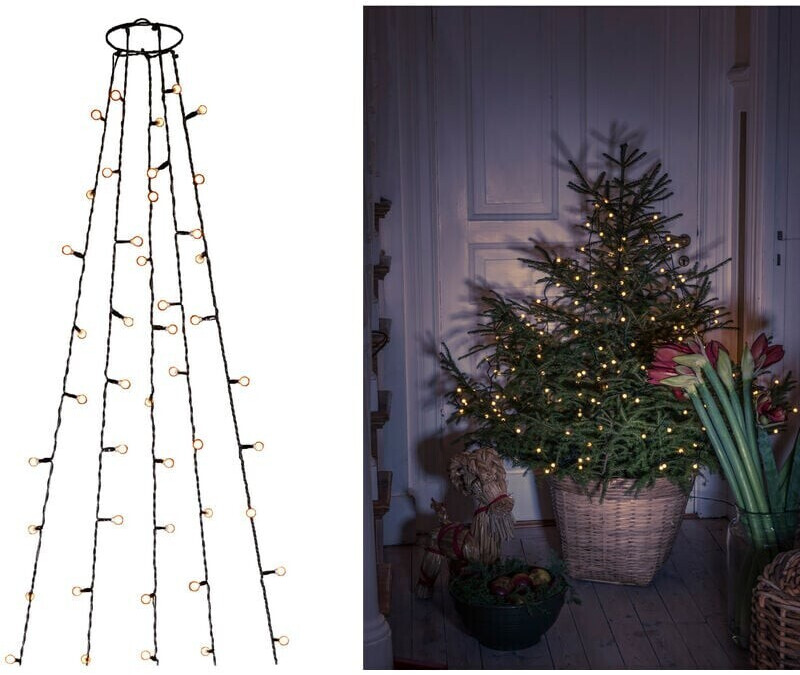 Konstsmide led Christbaum Lichterkette Baummantel 200 bernsteinfarbene
