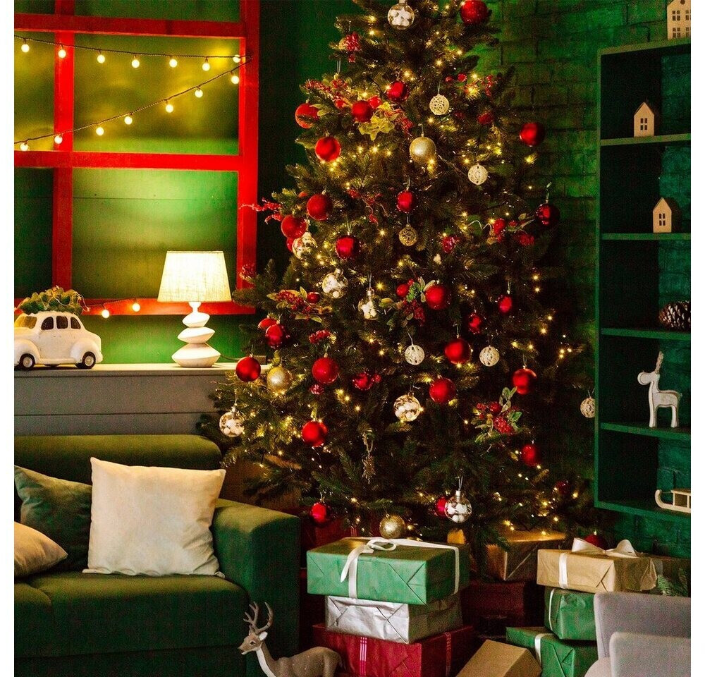 72% RABATT] 2024 Weihnachtsbaum Dekoration Mit Anhänger-LED-Schnur-Licht In  Farbig