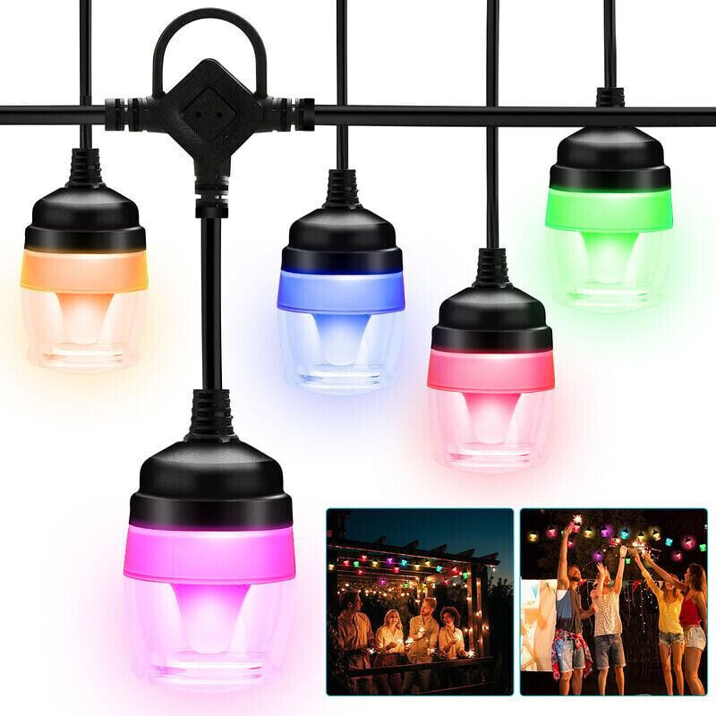 TolleTour 11.6m 12er led Lichterkette Glühbirnen Warmweiß Lichterkette