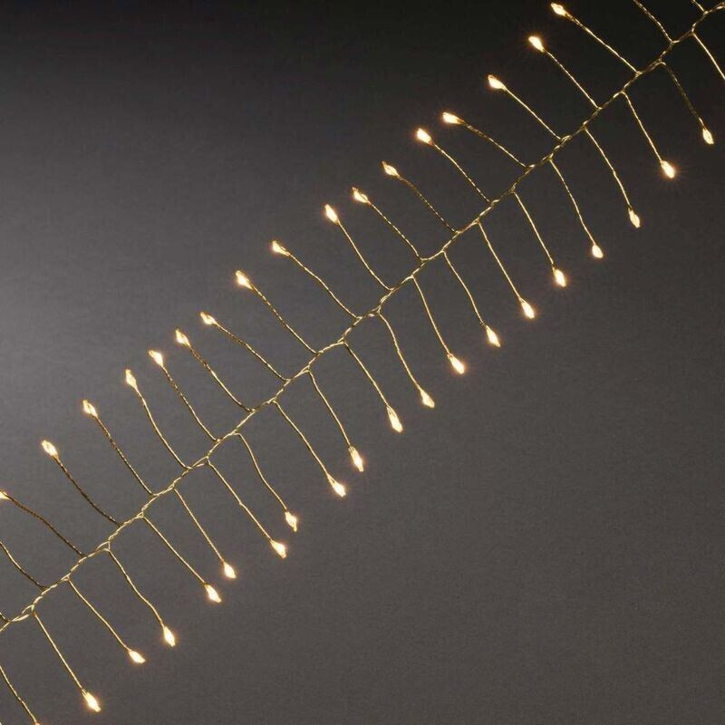Konstsmide 1,5m Micro led Lichterkette Firecracker mit Timer 60 bernsteinfarbene Dioden