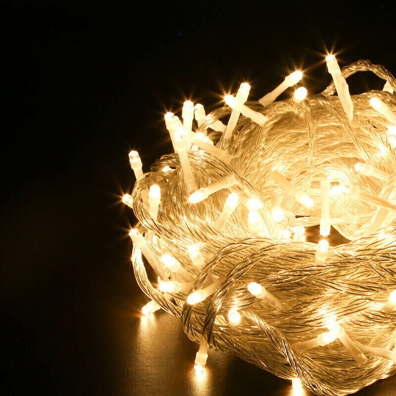 TolleTour 30M 300 led Lichterkette Warmweiß 8 Lichtmodi IP44 Warmweiß