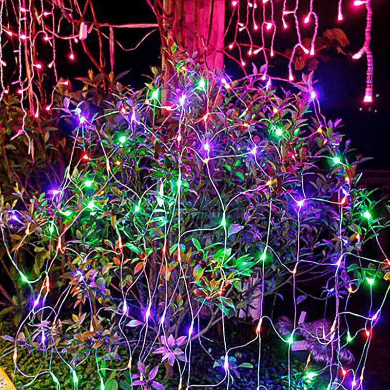 TolleTour Led Außen und Innen mit 8 Leuchtmodi Lichterkette Netz IP44 rgb 2x2M rgb