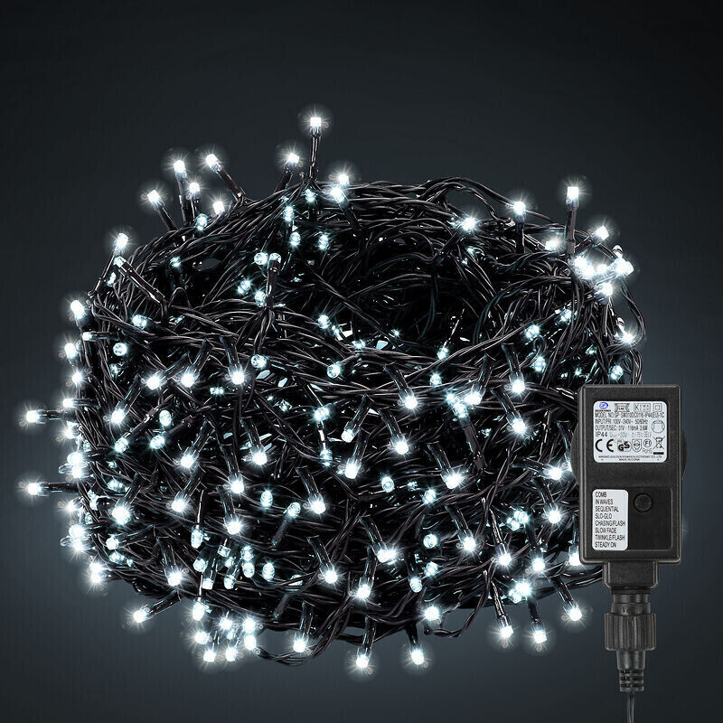 TolleTour 30M 300 led Lichterkette für Weihnachtsbaum, Kaltweiße