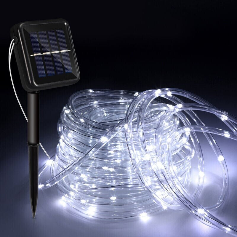TolleTour Solar Lichterketten 12m 200 led Lichtschlauch 8 Modi
