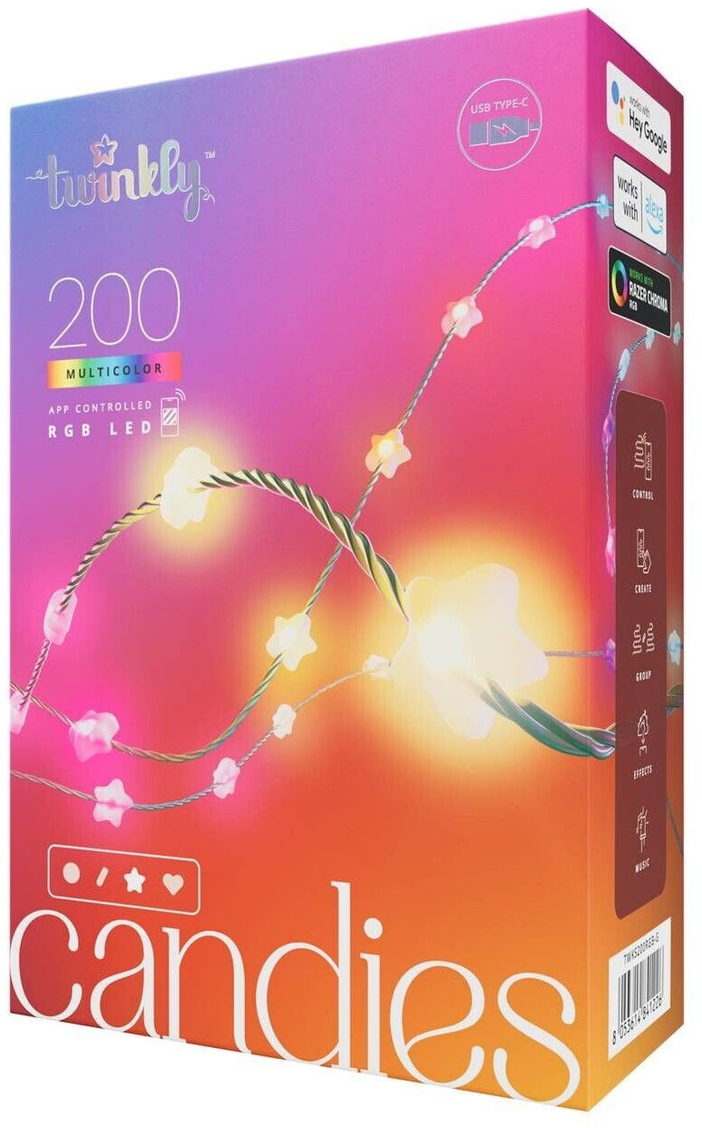 twinkly Candies Stars Bluetooth WLAN RGB green 12m