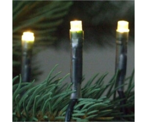 FHS LED-Lichterkette 400 warmweiße LED 40 m Außen & Innen Lampenabstand 10  cm Außen & Innen dunkelgrünes Kabel ab 24,99 € | Preisvergleich bei