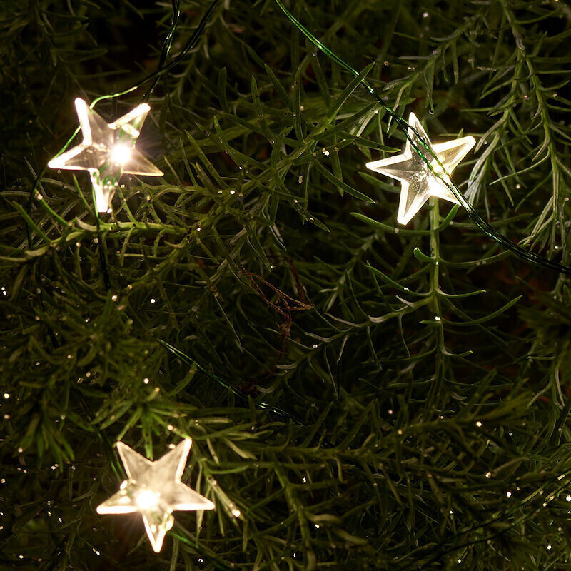 Sirius Sternen-Mehrstrang-Lichterkette Trille 125 warmweiße LED-Sterne  grünes Metallkabel fernbedienbar ab 21,52 €