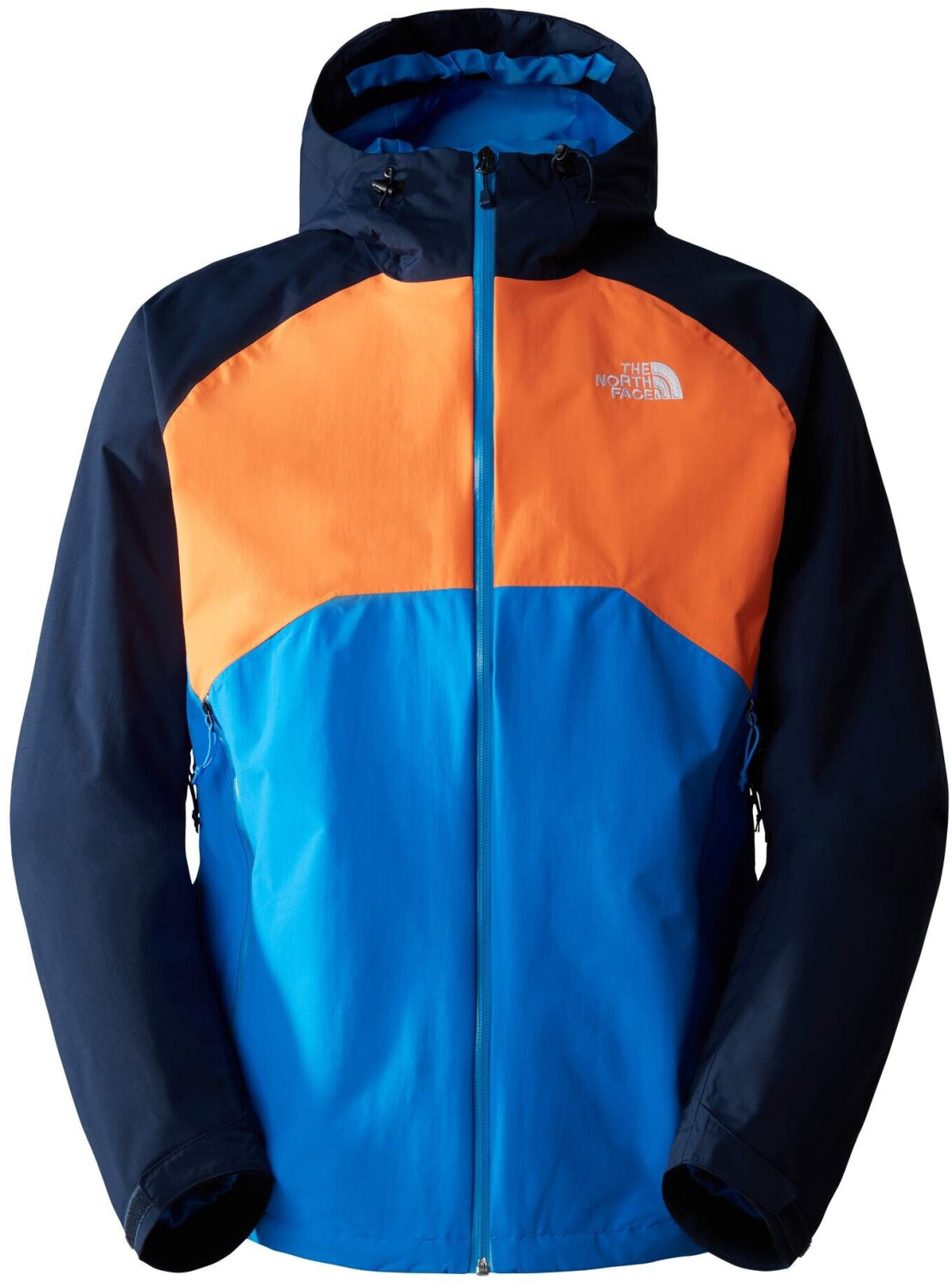 Orange and blue north face jacket discount