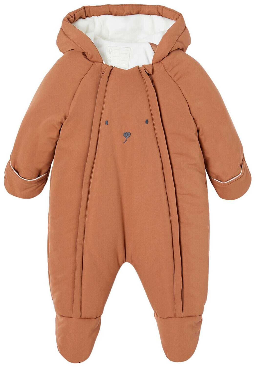 Vertbaudet Baby winter overall with fleece lining (4175410) chocolate