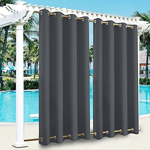 ele ELEOPTION Outdoor curtain 132x240cm dark gray