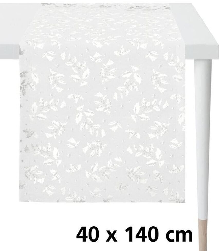 Apelt Tischläufer 3625 Christmas Elegance, Jacquardgewebe 48x140 cm bunt  (weiß, silberfarben) mit glänzenden Fäden (51285462-0) ab 31,50 € |  Preisvergleich bei