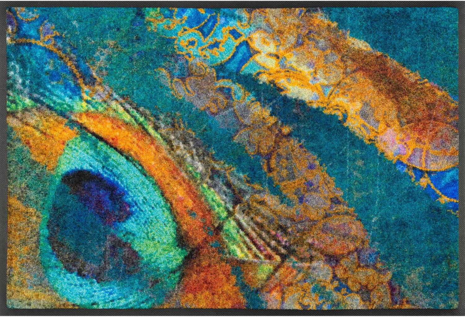 Wash+Dry Washable doormat Exotic Pavo 50 x 75 cm