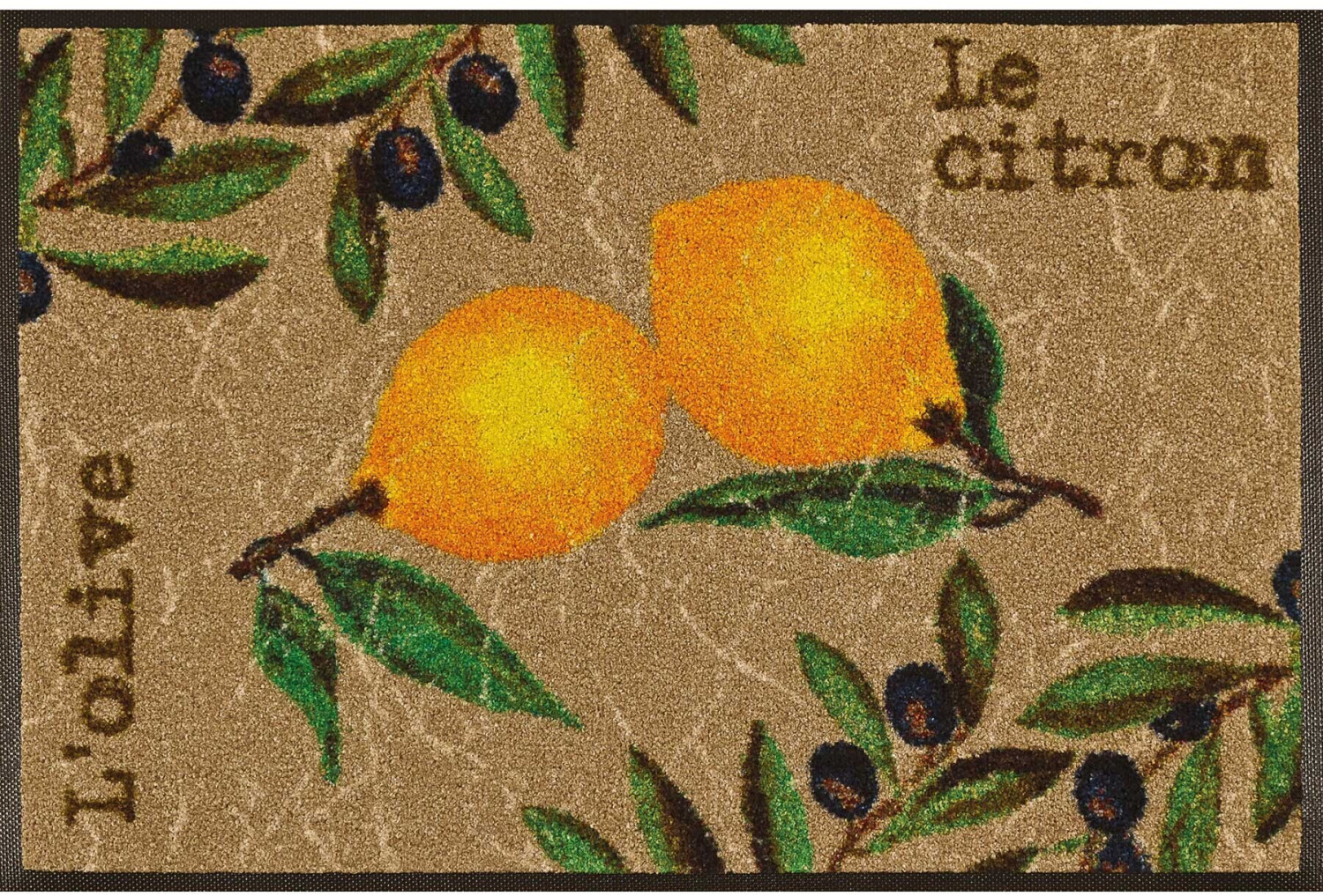 Wash+Dry Washable doormat Le Citron 50 x 75 cm