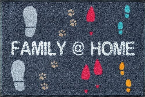 Wash+Dry Washable doormat Family at Home 50 x 75 cm
