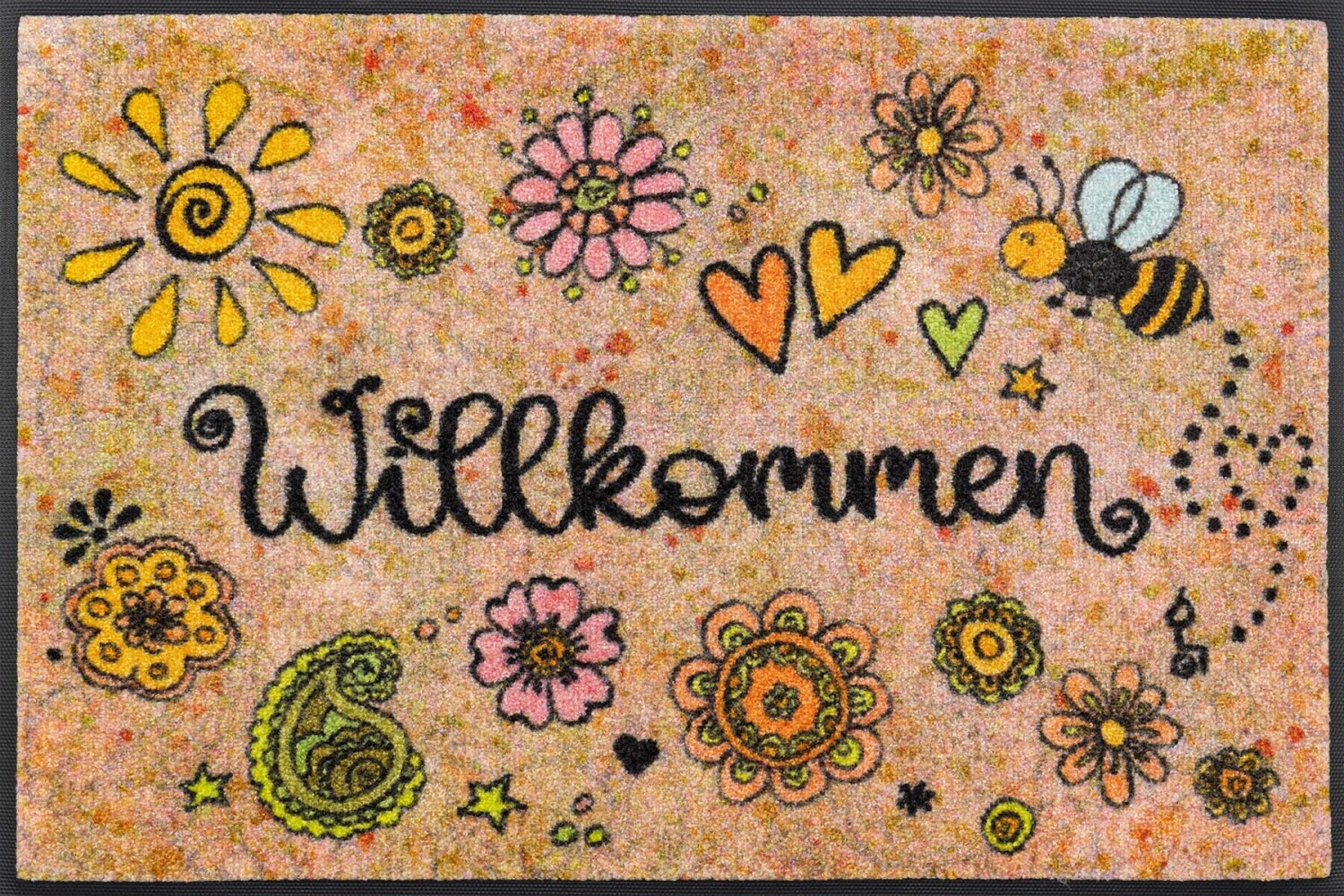Wash+Dry Washable doormat Bring in happiness 50 x 75 cm