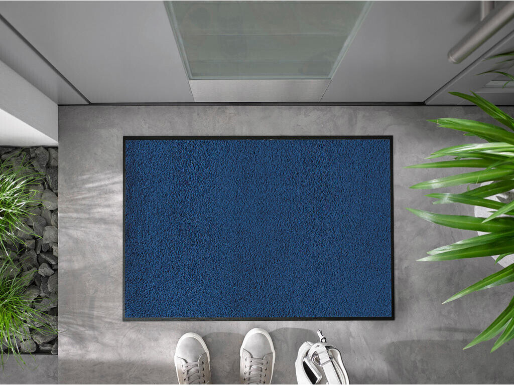 Fussmatte Waschbar Blau 90x150 cm, Fussmatten