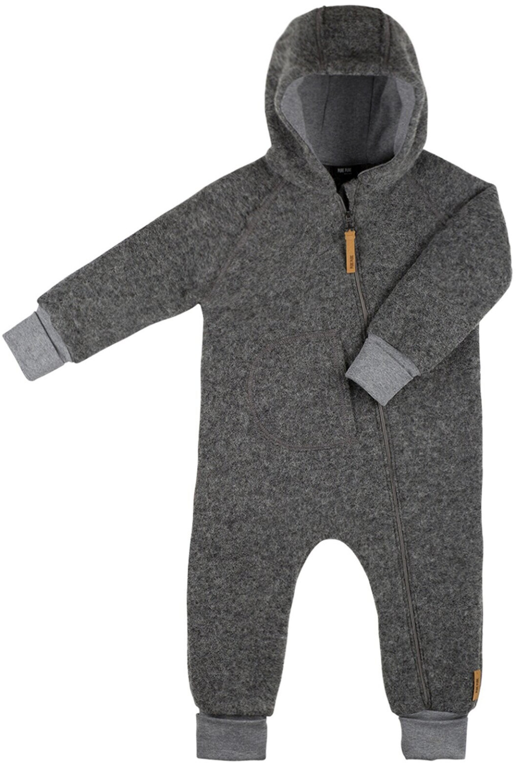 pure pure Wool Overall with Hood and Folding Cuffs (7253818) anthracite