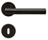 HIEMEY Ölgeriebene Bronze-Türknäufe Türgriffe, Durchgangstürhebel,  Innentürgriff (1 Packung)