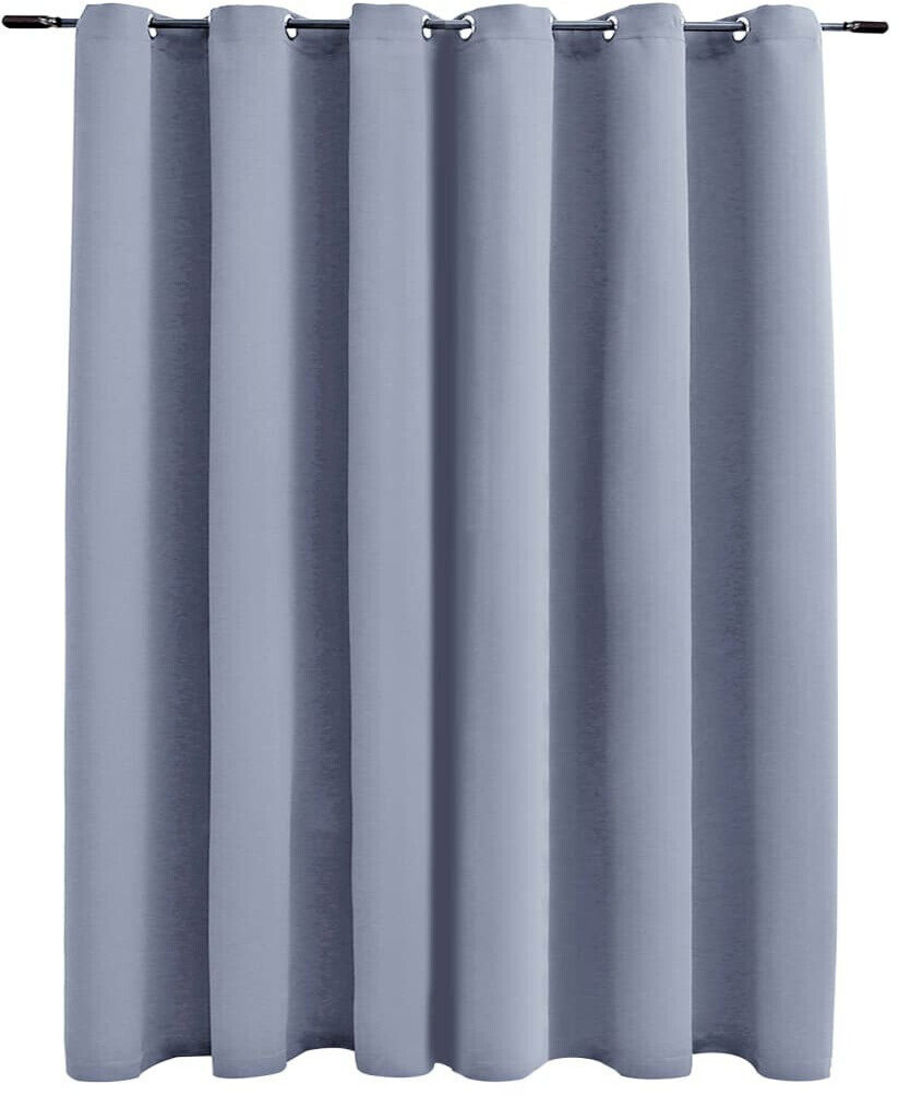 vidaXL Blackout curtain with metal eyelets gray 290 x 245 cm (134429)