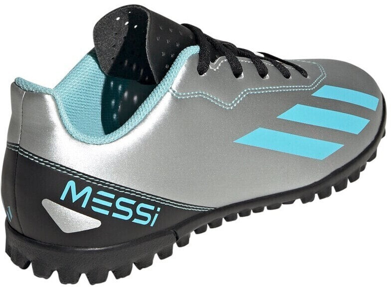 adidas Performance X CRAZYFAST MESSI.4 TF - Botas de fútbol multitacos -  silver metallic/bliss blue/core black/plateado 