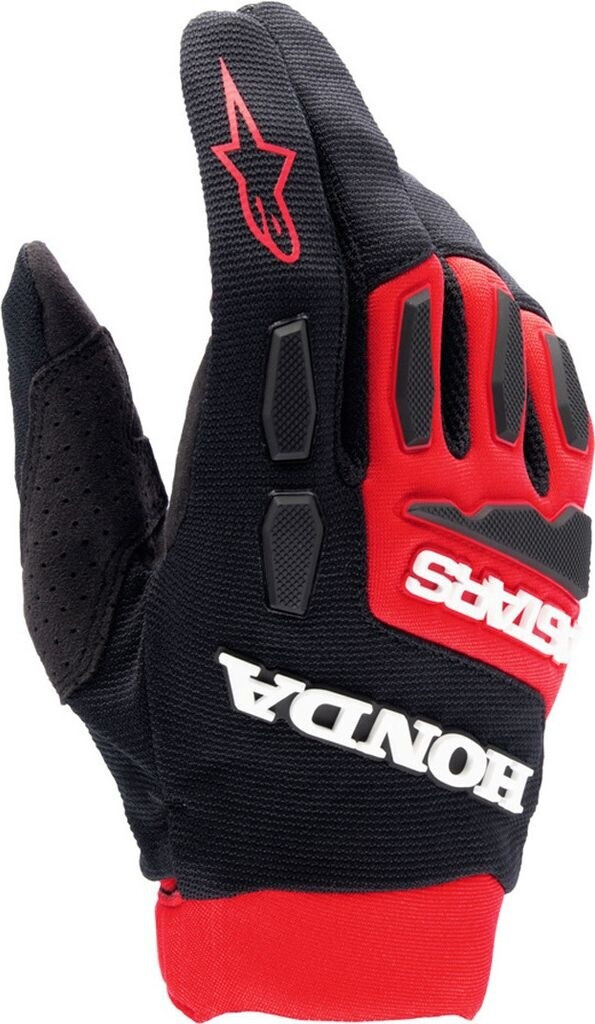 Alpinestars Honda Full Bore Handschuhe Größe S | Atmungsaktiv, Mit Synthetischem Wildleder & Silikongriff
