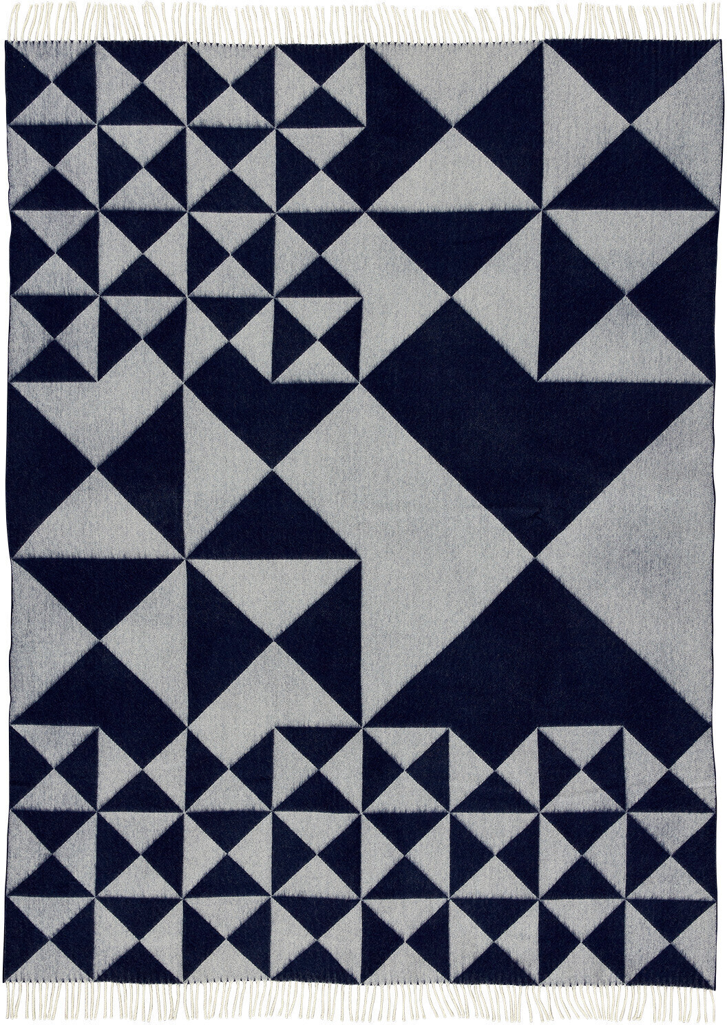 Verpan Mirror Wool Blanket 130 x 190 cm blue