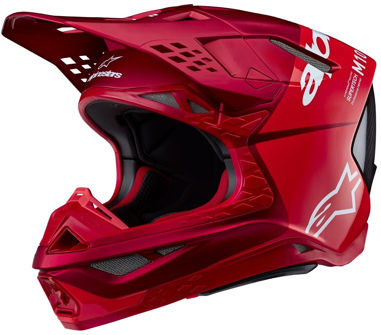 Alpinestars Supertech S-M10 Flood Helmet red fluo/red