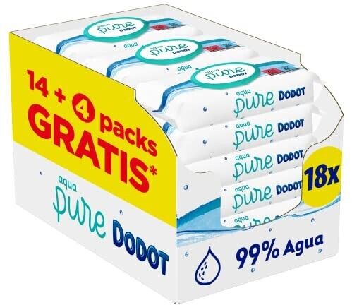 Dodot Toallitas Aqua Pure (864 uds) desde 31,84 €
