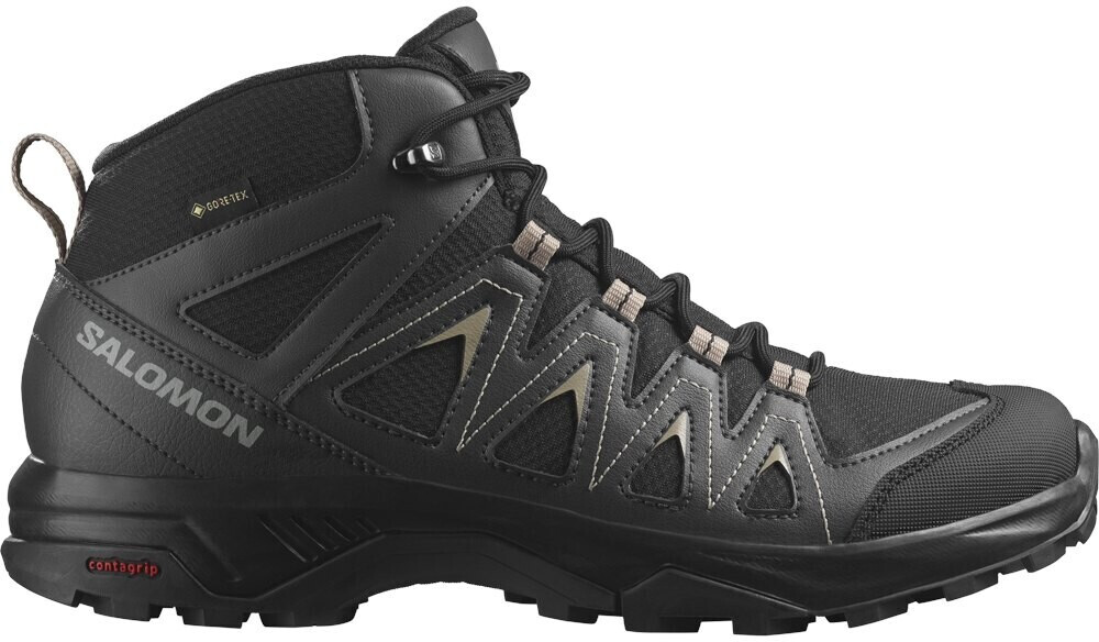 Zapatillas de Montaña Salomon X Ward Leather Gore-Tex Verde/Negro