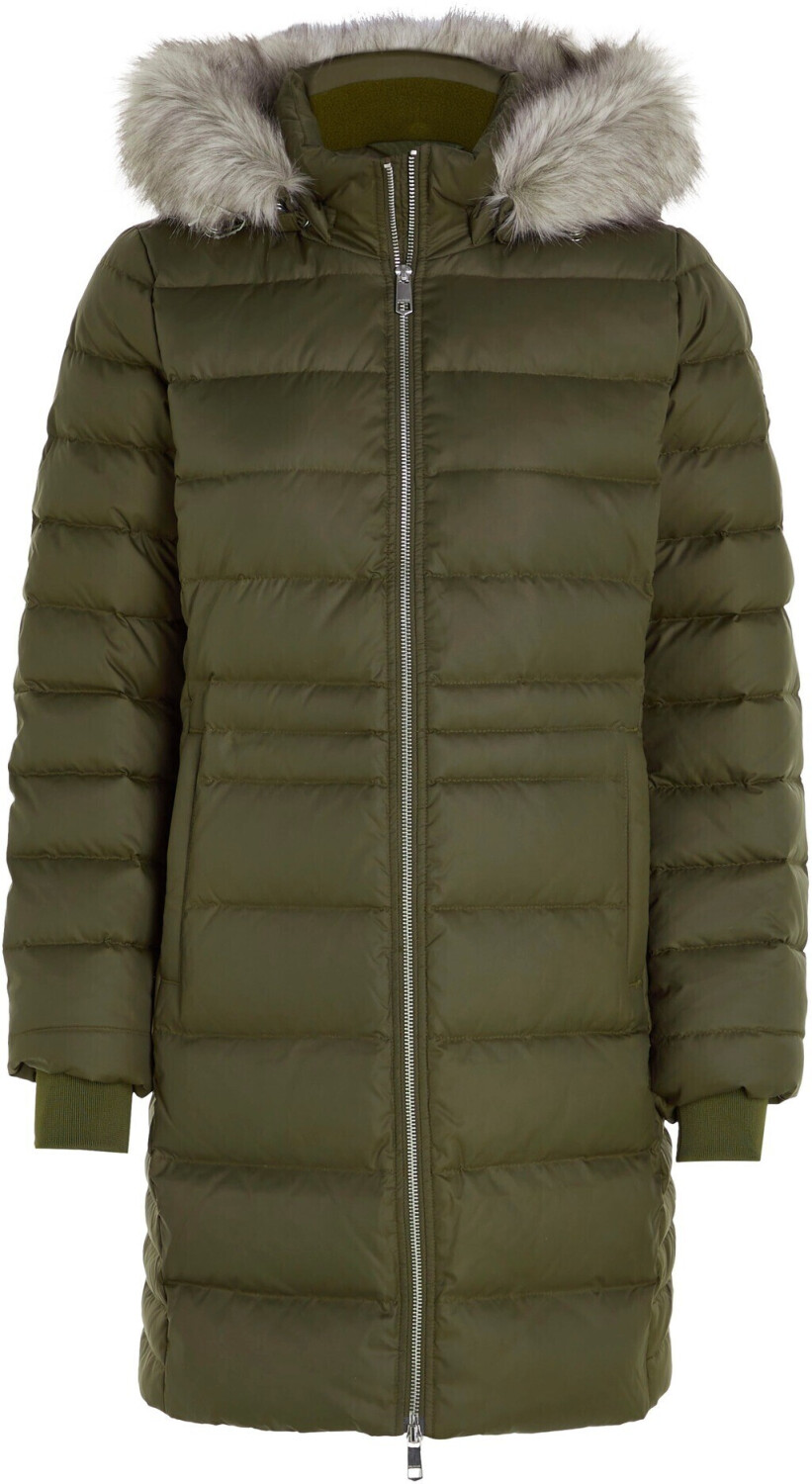 Tommy Hilfiger Down-Filled Faux Fur Hood Coat (WW0WW39747) army green
