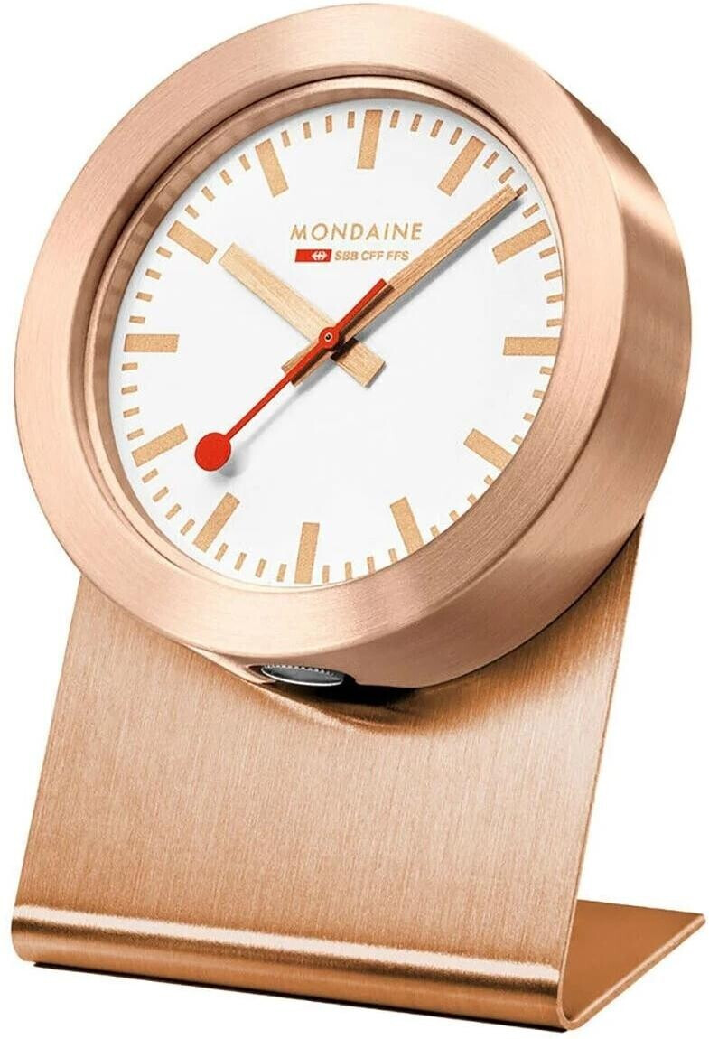 Mondaine Table Clock copper