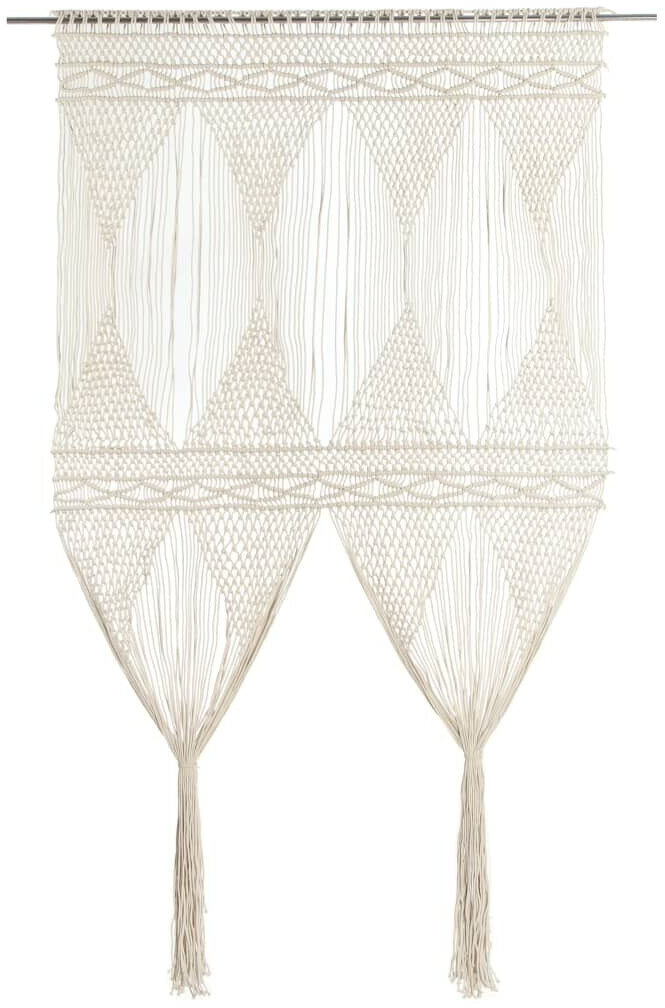 vidaXL Macrame curtain 140x240 cm cotton (323978)