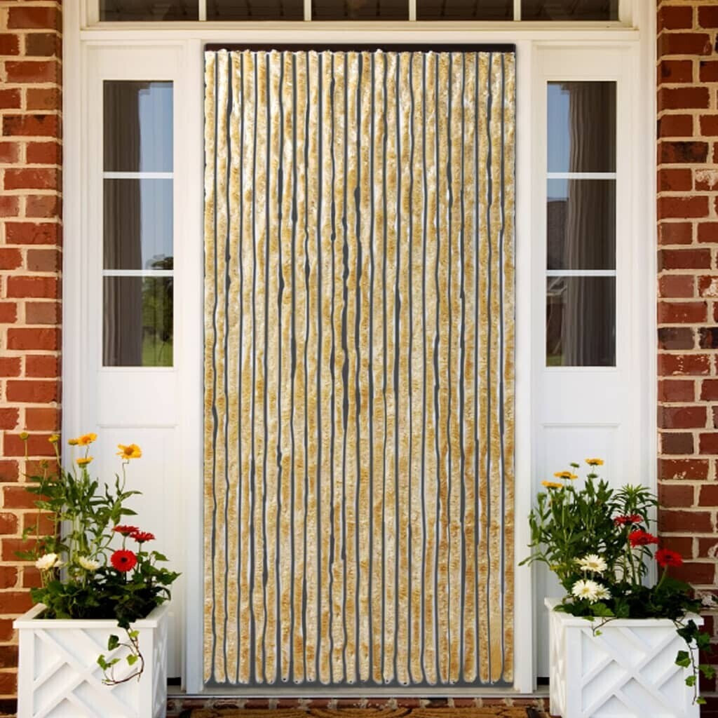 vidaXL Insect protection curtain beige 90x220 cm chenille (284283)