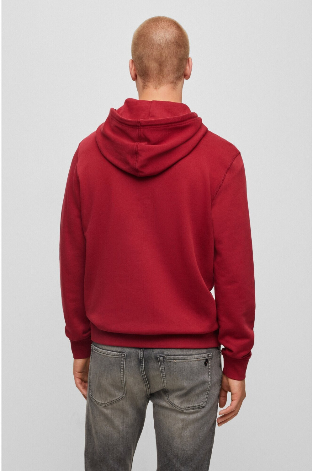 Hugo boss hoodie on sale red