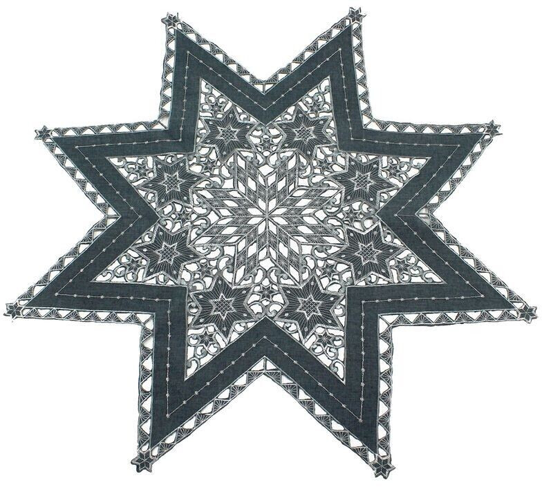 Haus und Deko Sterne Mitteldecke ab cm Untersetzer | silber Deckchen bestickt Advent anthrazit € 85 19,95 bei Weihnachten Preisvergleich