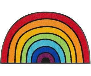 Wash+Dry Fußmatte Round Rainbow bunt | € cm 53,50 halbrund Preisvergleich bei 50x85 ab